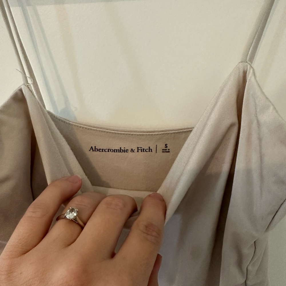 Abercrombie & Fitch Beige Satin Cami